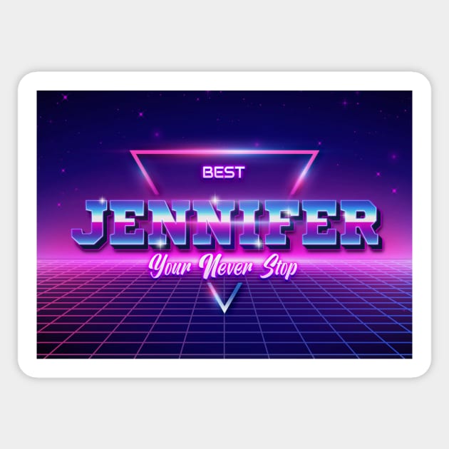 Jennifer Name Sticker by Tribun Dash